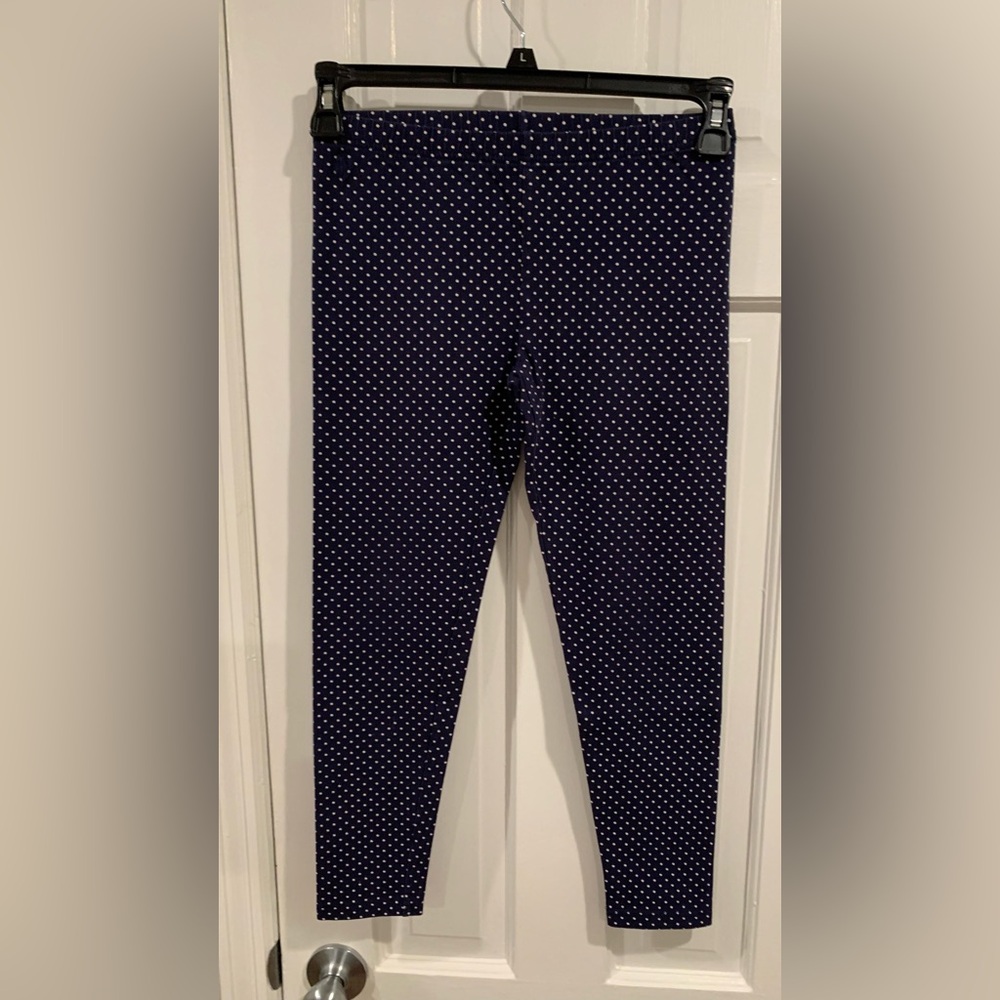 Kids, Polo Ralph Lauren, Size XL(16) Navy Polka Dot Leggings